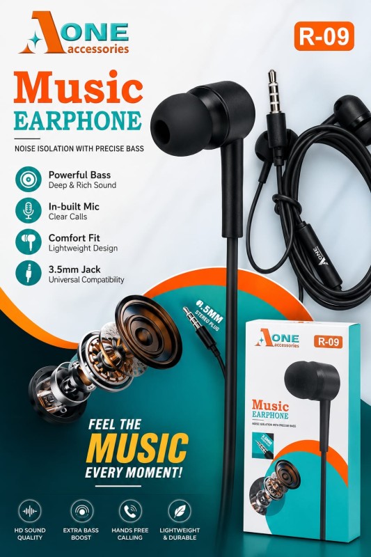 A one R-09 earphone